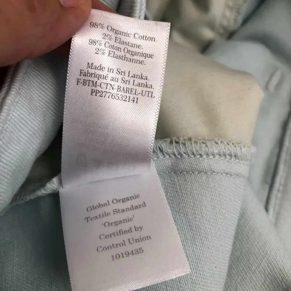 Everlane Light Blue "The UTILITY BARREL PANTS" High-Rise Ankle Pants Sz 4 $118 - Picture 12 of 16